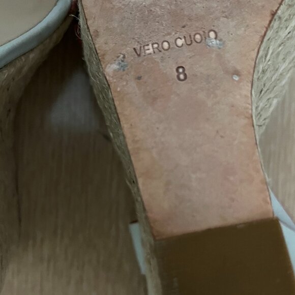 EUC Pour La Victoire Jaclyn Espadrille High Platform Wedge Leather (8) Brazilian - Picture 4 of 7